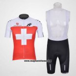 2011 Abbigliamento Ciclismo Assos Bianco e Rosso Manica Corta e Salopette
