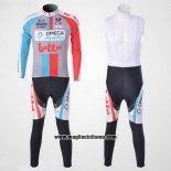 2011 Abbigliamento Ciclismo Omega Pharma Lotto Beige Manica Lunga e Salopette