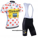 2014 Abbigliamento Ciclismo Tour de France Saxobank Lider Bianco e Rosso Manica Corta e Salopette