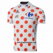 2016 Abbigliamento Ciclismo Tour de France Bianco e Rosso Manica Corta e Salopette