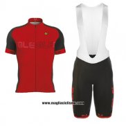 2017 Abbigliamento Ciclismo ALE Excel Rosso Manica Corta e Salopette