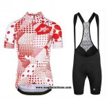 2020 Abbigliamento Ciclismo Assos Erlkoenig Rosso Bianco Manica Corta e Salopette