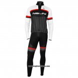 2020 Abbigliamento Ciclismo Nalini Nero Bianco Rosso Manica Lunga e Salopette(1)