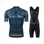 2021 Abbigliamento Ciclismo Pearl Izumi Blu Verde Manica Corta e Salopette