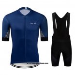 2020 Abbigliamento Ciclismo Le Col Spento Blu Manica Corta e Salopette
