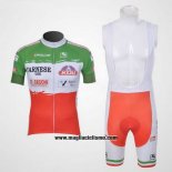 2011 Abbigliamento Ciclismo Giordana Rosso e Verde Manica Corta e Salopette