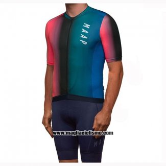 2019 Abbigliamento Ciclismo Maap Cortina Rosso Verde Blu Manica Corta e Salopette