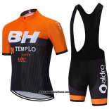 2020 Abbigliamento Ciclismo BH Templo Arancione Bianco Nero Manica Corta e Salopette