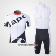 2011 Abbigliamento Ciclismo Capo Bianco Manica Corta e Salopette