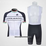 2011 Abbigliamento Ciclismo Colnago Nero e Bianco Manica Corta e Salopette