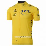 2016 Abbigliamento Ciclismo Tour de France Giallo Manica Corta e Salopette