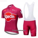 2019 Abbigliamento Ciclismo Katusha Alpecin Rosso Manica Corta e Salopette