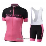 2020 Abbigliamento Ciclismo Donne Specialized Nero Rosa Manica Corta e Salopette