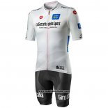 2020 Abbigliamento Ciclismo Giro d'Italia Bianco Manica Corta e Salopette
