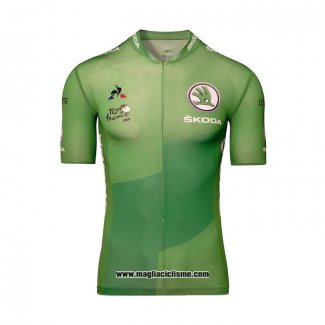 2020 Abbigliamento Ciclismo Tour de France Verde Manica Corta e Salopette(2)