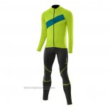 2021 Abbigliamento Ciclismo Loffler Verde Manica Lunga e Salopette