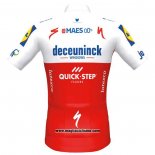 2020 Abbigliamento Ciclismo Deceuninck Quick Step Bianco Rosso Manica Corta e Salopette 2(2)