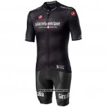 2020 Abbigliamento Ciclismo Giro d'Italia Nero Manica Corta e Salopette
