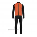 2021 Abbigliamento Ciclismo Assos Arancione Manica Lunga e Salopette
