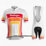 2016 Abbigliamento Ciclismo Trek Bontrager Rosso e Bianco Manica Corta e Salopette