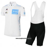 2017 Abbigliamento Ciclismo Tour de France Bianco Manica Corta e Salopette