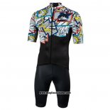 2020 Abbigliamento Ciclismo Nalini Nero Multicolore Manica Corta e Salopette