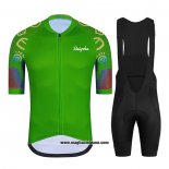 2021 Abbigliamento Ciclismo Ralph Verde Manica Corta e Salopette
