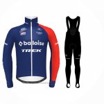2024 Abbigliamento Ciclismo Baloise Trek Rosso Blu Manica Lunga e Salopette