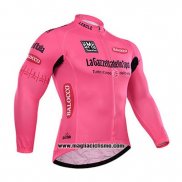 2015 Abbigliamento Ciclismo Giro d'Italia Rosa Manica Lunga e Salopette
