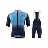 2021 Abbigliamento Ciclismo Nalini Blu Manica Corta e Salopette
