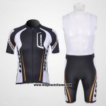 2011 Abbigliamento Ciclismo Look Nero e Bianco Manica Corta e Salopette