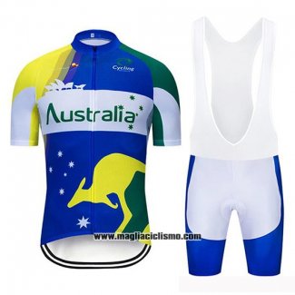 2019 Abbigliamento Ciclismo Australia Manica Corta e Salopette