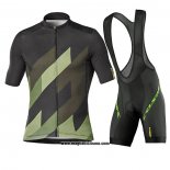 2020 Abbigliamento Ciclismo Mavic Nero Verde Manica Corta e Salopette
