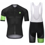 2021 Abbigliamento Ciclismo Steep Nero Verde Manica Corta e Salopette
