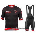 2016 Abbigliamento Ciclismo Pinarello Nero e Rosso Manica Corta e Salopette