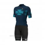 2021 Abbigliamento Ciclismo ALE Scuro Blu Manica Corta e Salopette