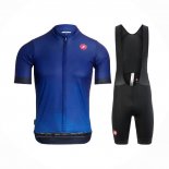 2021 Abbigliamento Ciclismo Castelli Aceso Blu Manica Corta e Salopette