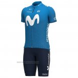 2021 Abbigliamento Ciclismo Movistar Blu Manica Corta e Salopette