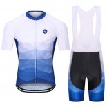 2021 Abbigliamento Ciclismo Steep Blu Manica Corta e Salopette
