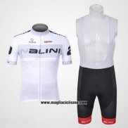 2012 Abbigliamento Ciclismo Nalini Bianco Manica Corta e Salopette