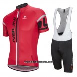 2016 Abbigliamento Ciclismo Nalini Rosso Manica Corta e Salopette