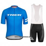 2018 Abbigliamento Ciclismo Trek Bontrager Blu Manica Corta e Salopette