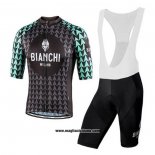 2020 Abbigliamento Ciclismo Bianchi Nero Verde Manica Corta e Salopette