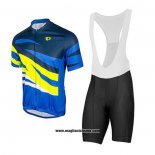 2020 Abbigliamento Ciclismo Pearl Izumi Giallo Blu Manica Corta e Salopette