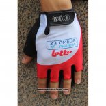 2020 Omega Pharma Lotto Guanti Corti Ciclismo Bianco Rosso