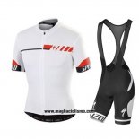 2015 Abbigliamento Ciclismo Specialized Bianco Manica Corta e Salopette