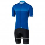 2020 Abbigliamento Ciclismo Shimano Blu Manica Corta e Salopette