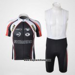 2010 Abbigliamento Ciclismo Shimano Grigio e Nero Manica Corta e Salopette