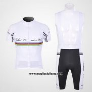 2011 Abbigliamento Ciclismo Nalini Bianco Manica Corta e Salopette