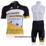2011 Abbigliamento Ciclismo Specialized Giallo e Nero Manica Corta e Salopette